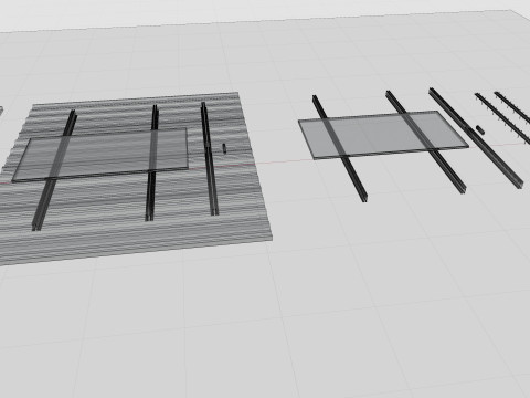 Rooftop Solar Systems Part Collection 3Dモデル