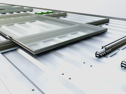 Rooftop Solar Systems Part Collection 3Dモデル