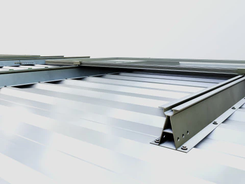 Rooftop Solar Systems Part Collection 3D Model
