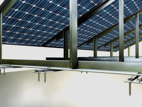 Rooftop Solar Systems Part Collection 3Dモデル