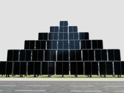 Solar Pyramid Type-1 Model 3D