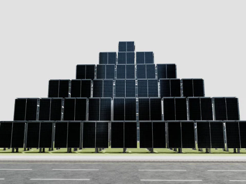 Solar Pyramid Type-1 3D Model