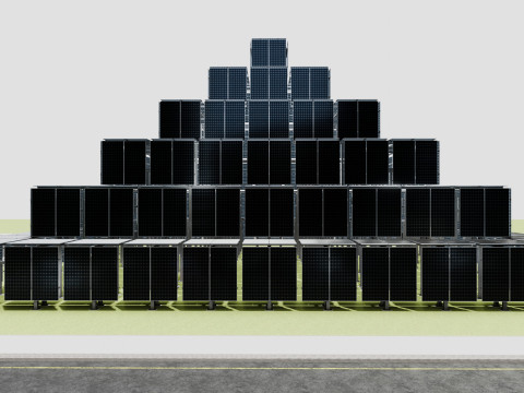 Solar Pyramid Type-1 Model 3D