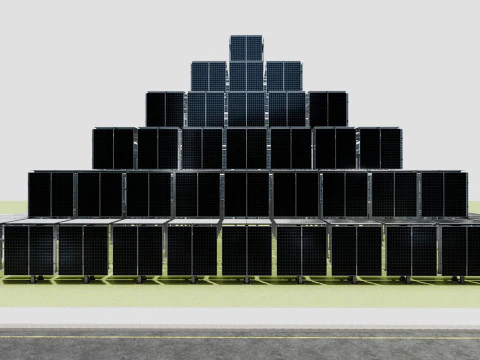 Solar Pyramid Type-1 3D Model