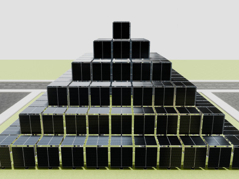 Solar Pyramid Type-1 Model 3D