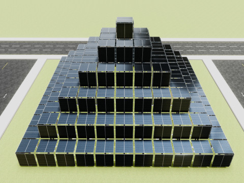 Solar Pyramid Type-1 Model 3D