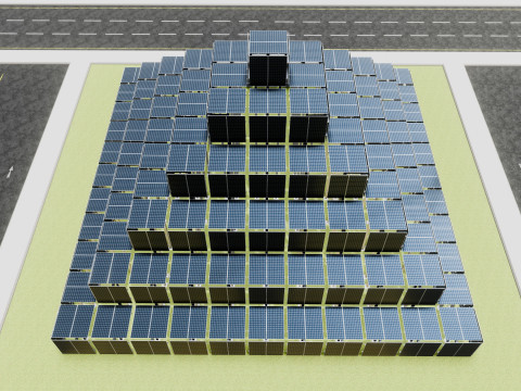 Solar Pyramid Type-1 Model 3D