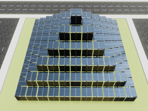 Solar Pyramid Type-1 3D Model