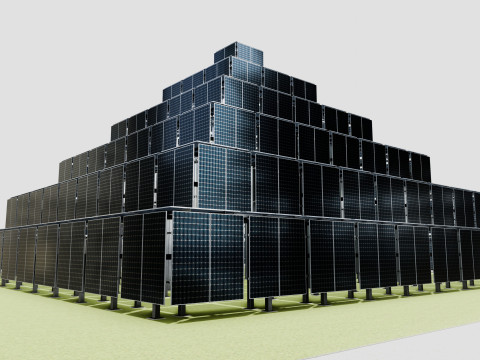 Solar Pyramid Type-1 Model 3D