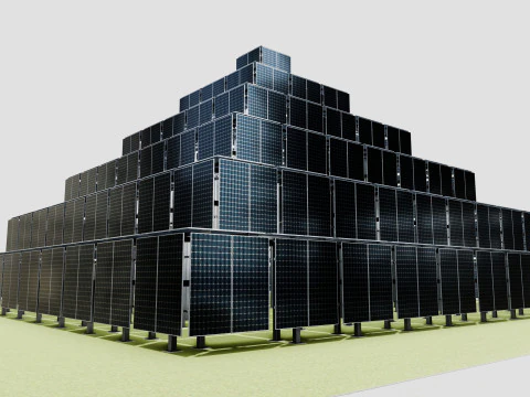 Solar Pyramid Type-1 3D Model
