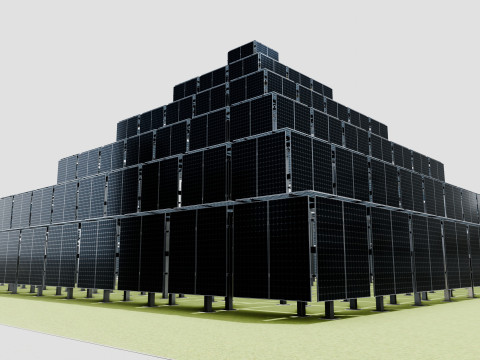 Solar Pyramid Type-1 Model 3D