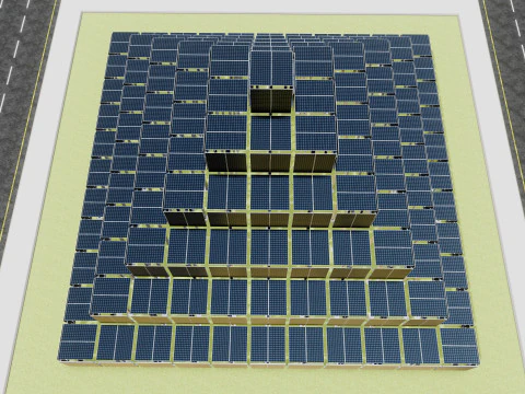 Solar Pyramid Type-1 3D Model