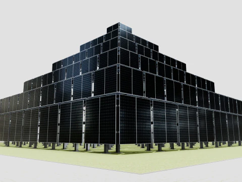 Solar Pyramid Type-1 3D Model