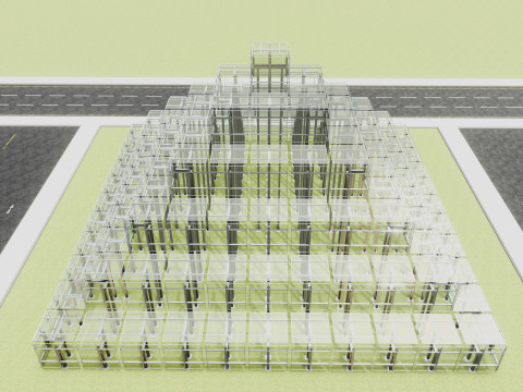 Solar Pyramid Type-1 Model 3D