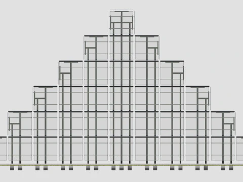 Solar Pyramid Type-1 3D Model