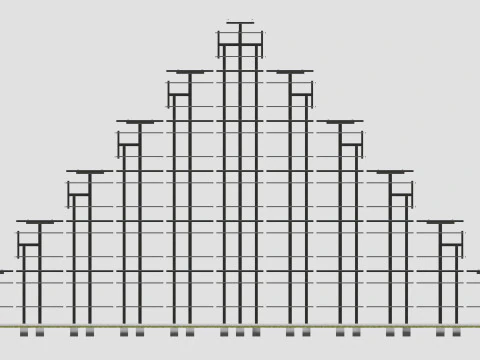 Solar Pyramid Type-1 3D Model