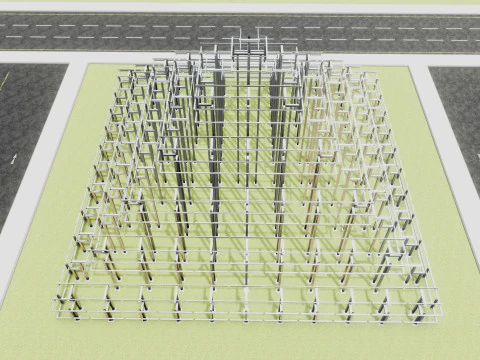 Solar Pyramid Type-1 3D Model