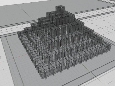 Solar Pyramid Type-1 3D Model