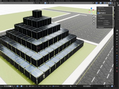 Solar Pyramid Type-1 Model 3D