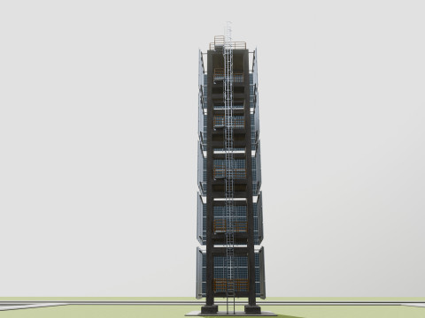 Solar Concrete Tower Type-1 3D Модель