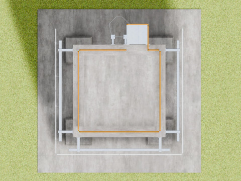 Solar Concrete Tower Type-1 3D Модель