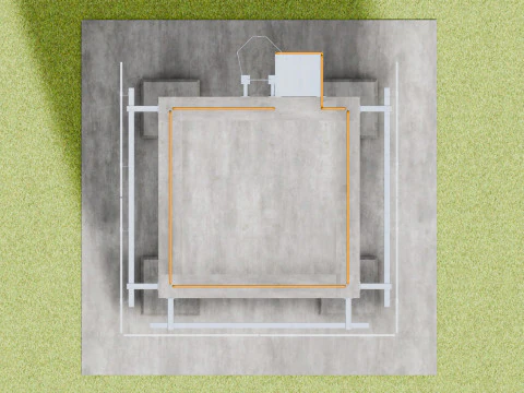 Solar Concrete Tower Type-1 3D Model