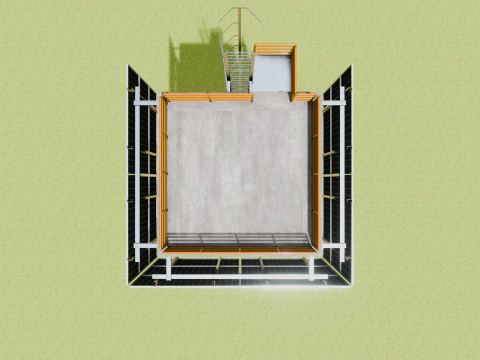 Solar Concrete Tower Type-1 3D Model