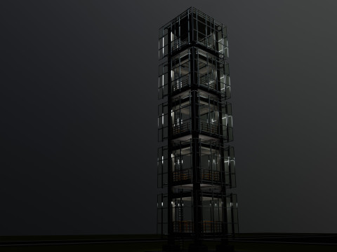 Solar Concrete Tower Type-1 3D Модель