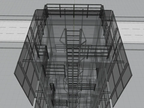 Solar Concrete Tower Type-1 3D Model