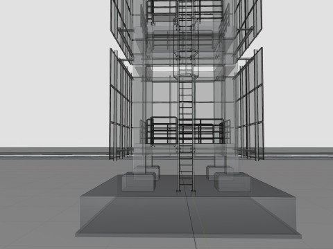 Solar Concrete Tower Type-1 3D Модель