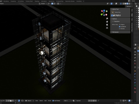 Solar Concrete Tower Type-1 3D Модель