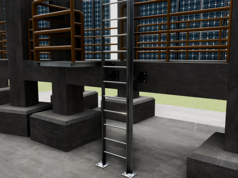 Solar Concrete Tower Type-2 3D 模型