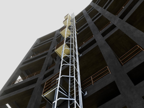 Solar Concrete Tower Type-2 3D 模型