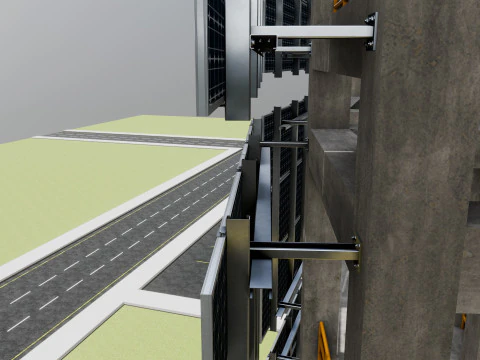 Solar Concrete Tower Type-2 3D Model