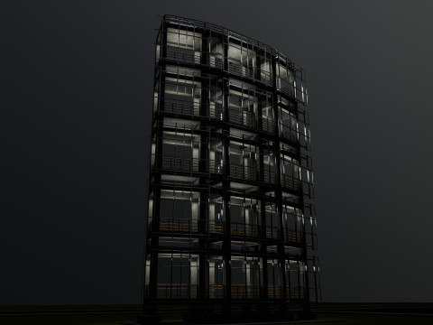 Solar Concrete Tower Type-2 3D 模型