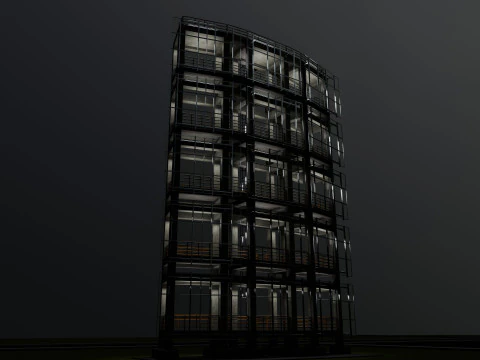 Solar Concrete Tower Type-2 3D Model
