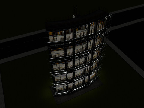 Solar Concrete Tower Type-2 3D 模型