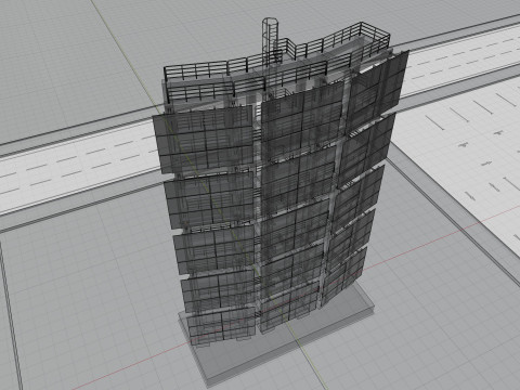 Solar Concrete Tower Type-2 3D 模型
