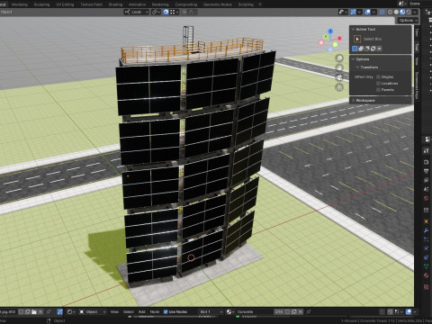 Solar Concrete Tower Type-2 3D 模型
