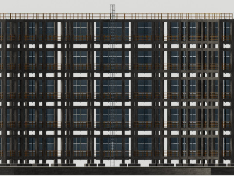 Solar Concrete Tower Type-3 Modèle 3D