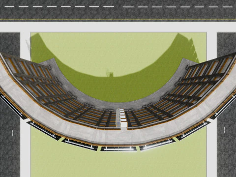Solar Concrete Tower Type-3 3D Model