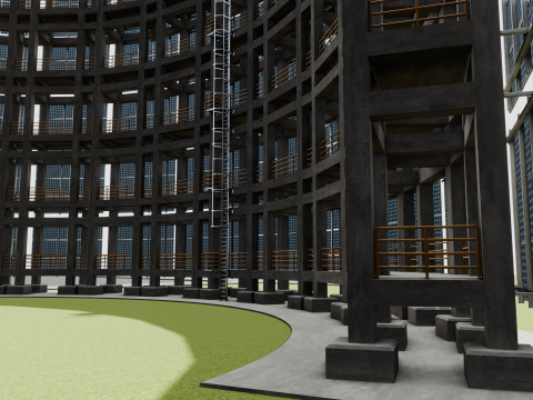 Solar Concrete Tower Type-3 Modèle 3D