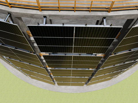 Solar Concrete Tower Type-3 3D Model