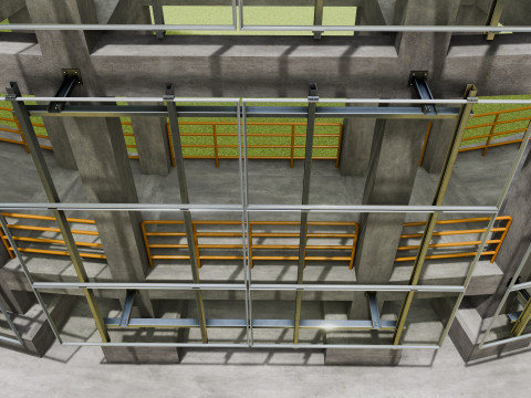 Solar Concrete Tower Type-3 Modèle 3D
