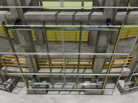 Solar Concrete Tower Type-3 3D Model