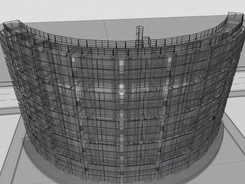 Solar Concrete Tower Type-3 Modèle 3D