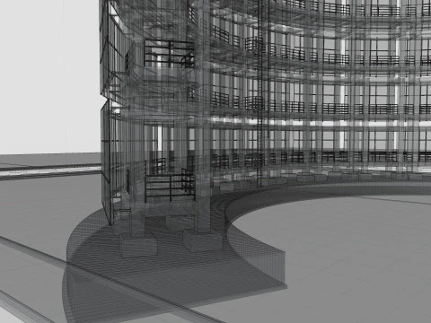 Solar Concrete Tower Type-3 3D Model