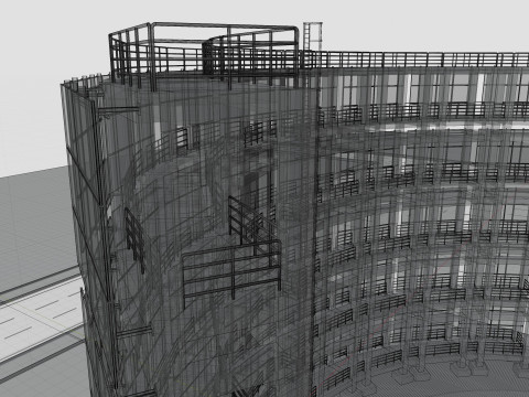 Solar Concrete Tower Type-3 Modèle 3D