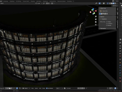 Solar Concrete Tower Type-3 3D Model