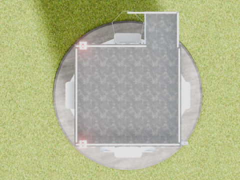 GSM and Solar Tower 3D Model